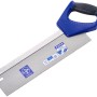 Seghetto dorsale LUX Comfort con manico blu, lama da 350 mm per tagli precisi.