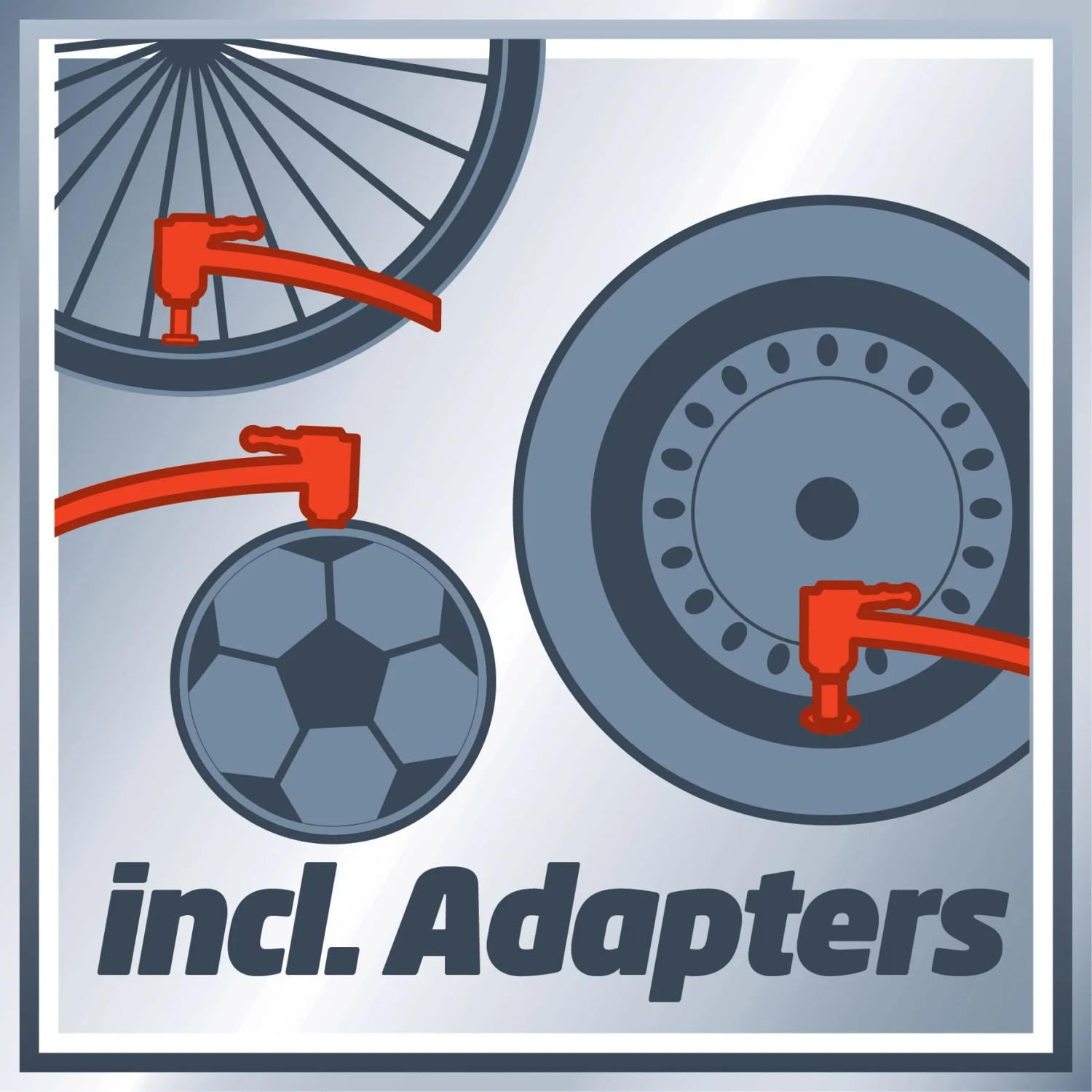 t.b.t. Adattatori per auto, bici e pallone. Accessori auto esterni.