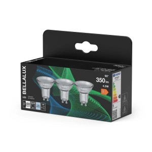 Lampadina LED con riflettore Bellaux 350 lm 4000K bianco naturale 3 pz