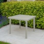 Tavolo da giardino Boheme in materiale ecologico 90x90 cm iuta