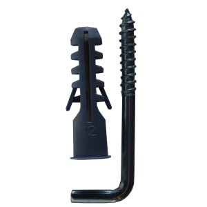 Tassello e gancio a vite per montaggio cornici.