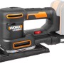 Worx 20V Levigatrice multifunzione a batteria WX820.9 Solo, multiutensile con sacchetto raccoglipolvere e batteria.