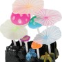 Funghi decorativi e colorati come decorazione per acquari.