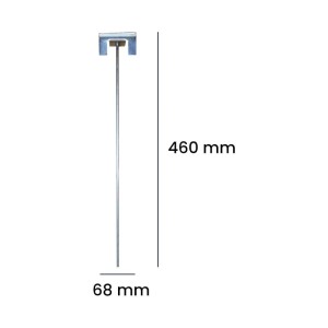 Sicura tapparelle acciaio 460x68 mm