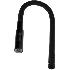 Beccuccio rubinetto cucina silicone ABS 2 funzioni Matanzas 485 mm nero