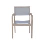 Sedia da giardino t.b.t. con braccioli, grigia