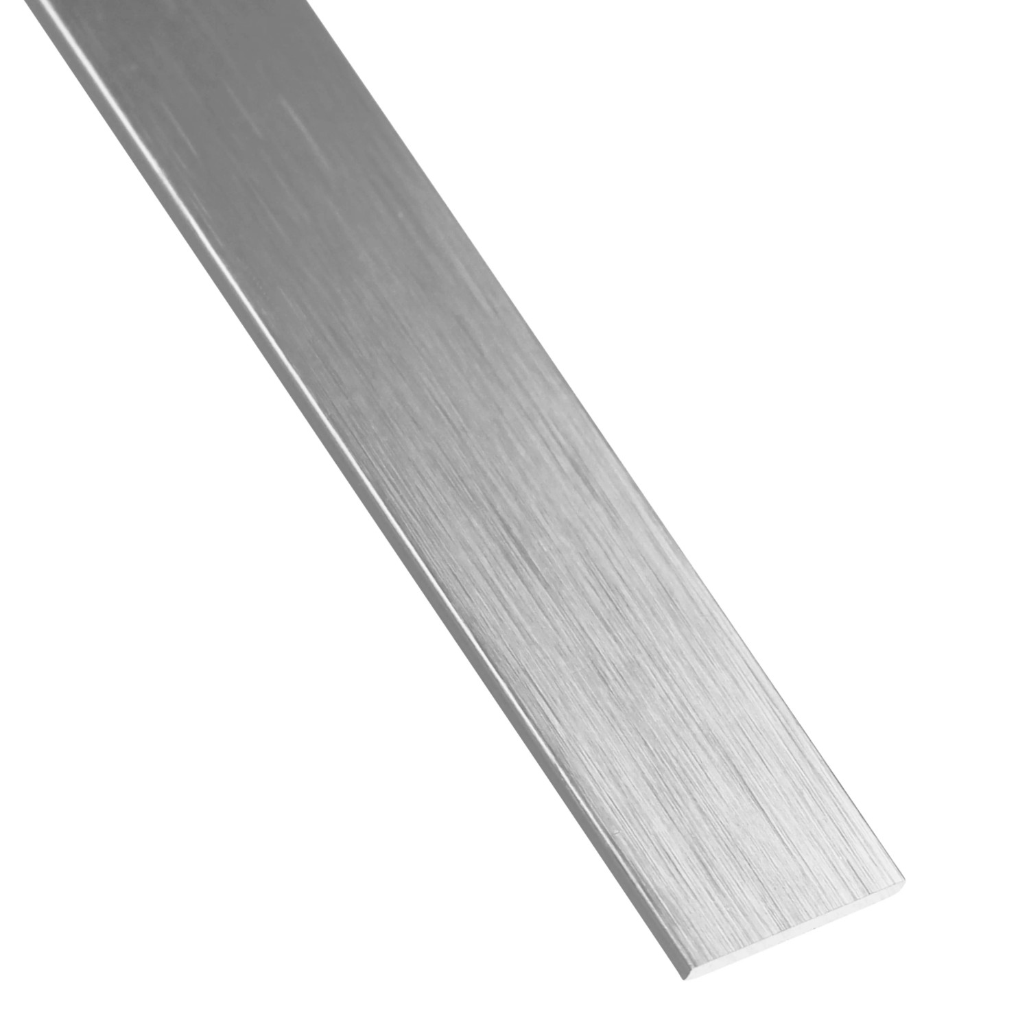 profilo piatto in alluminio anodizzato 200x2mm 1m nero spazzolato