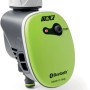 Centralina per irrigazione t.b.t. grigia e verde con Bluetooth per irrigazione giardino.
