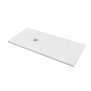 Piatto doccia rettangolare bianco con scarico, categoria: Piatti doccia.