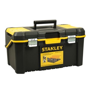 Cassetta portautensili a 3 scomparti Stanley, Cantilever Essential 19, nero e giallo, ideale per riporre gli utensili.