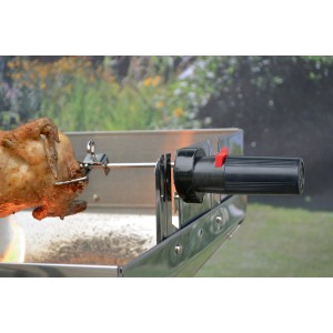 Motore a batteria 1,5 V per girarrosto, per una cottura uniforme senza cavi.