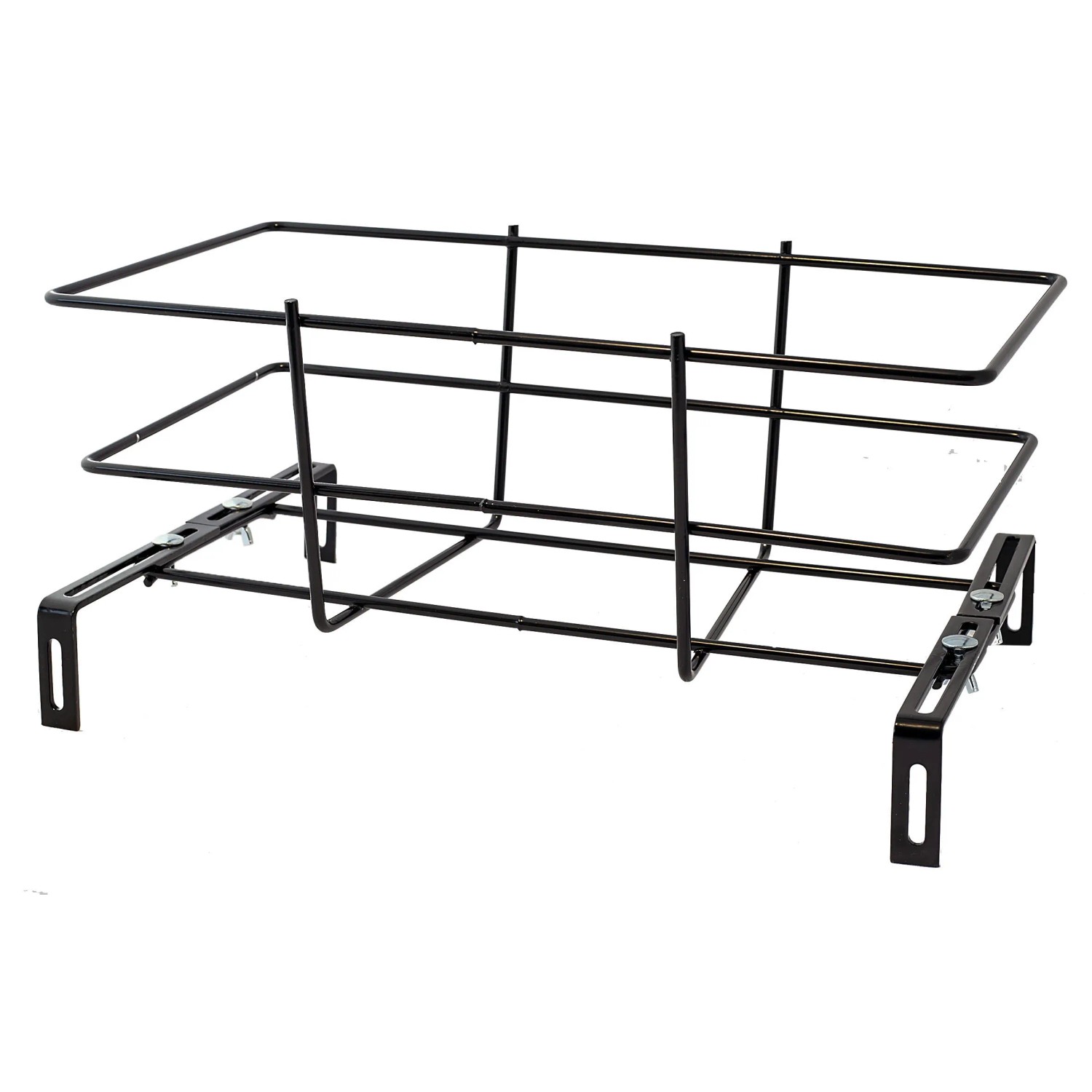 Fioriera Da Balcone Plastic Forte Con Supporto In Metallo E Sottovaso - 40 Cm, 8 Litri, Marrone - 2
