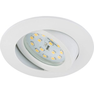 Faretto da incasso a LED Briloner Attach orientabile bianco, set da 1.