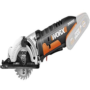 Sega circolare compatta a batteria Worx WX527.9 Solo 20 V, ideale per tagli precisi su legno, metallo e plastica.