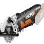 Sega circolare compatta a batteria Worx WX527.9 Solo 20 V, ideale per tagli precisi su legno, metallo e plastica.