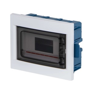 Centralino da incasso per cartongesso 8 moduli bianco