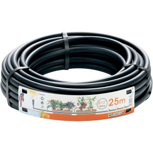 Tubo nero Microirrigazione, rotolo da 25m per irrigazione.