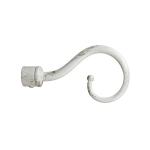 Terminale per bastone per tende t.b.t. bianco in stile vintage per Binari per tende.