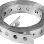 Nastro forato zincato, larghezza 17 mm, lunghezza 3 m, arrotolato. Per connettori e strutture in legno.