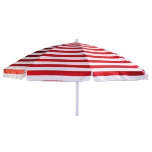 Ombrellone da giardino a palo centrale Ø 200 cm righe colori assortiti