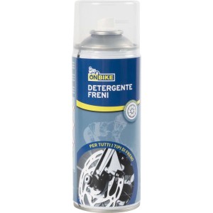 Spray detergente freni per riparazione bici. Detergente per tutti i tipi di freno.