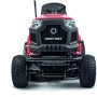 Trattorino tagliaerba rosso Troy-Bilt Horse 105T-R, vista frontale.