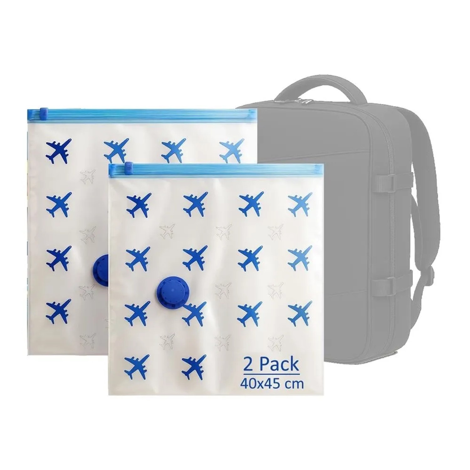 Set 2 Sacchetti sottovuoto per zaino da viaggio 40x45 cm_2