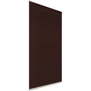 Tenda a pannello t.b.t. marrone con frange per finestre come schermo per la privacy.