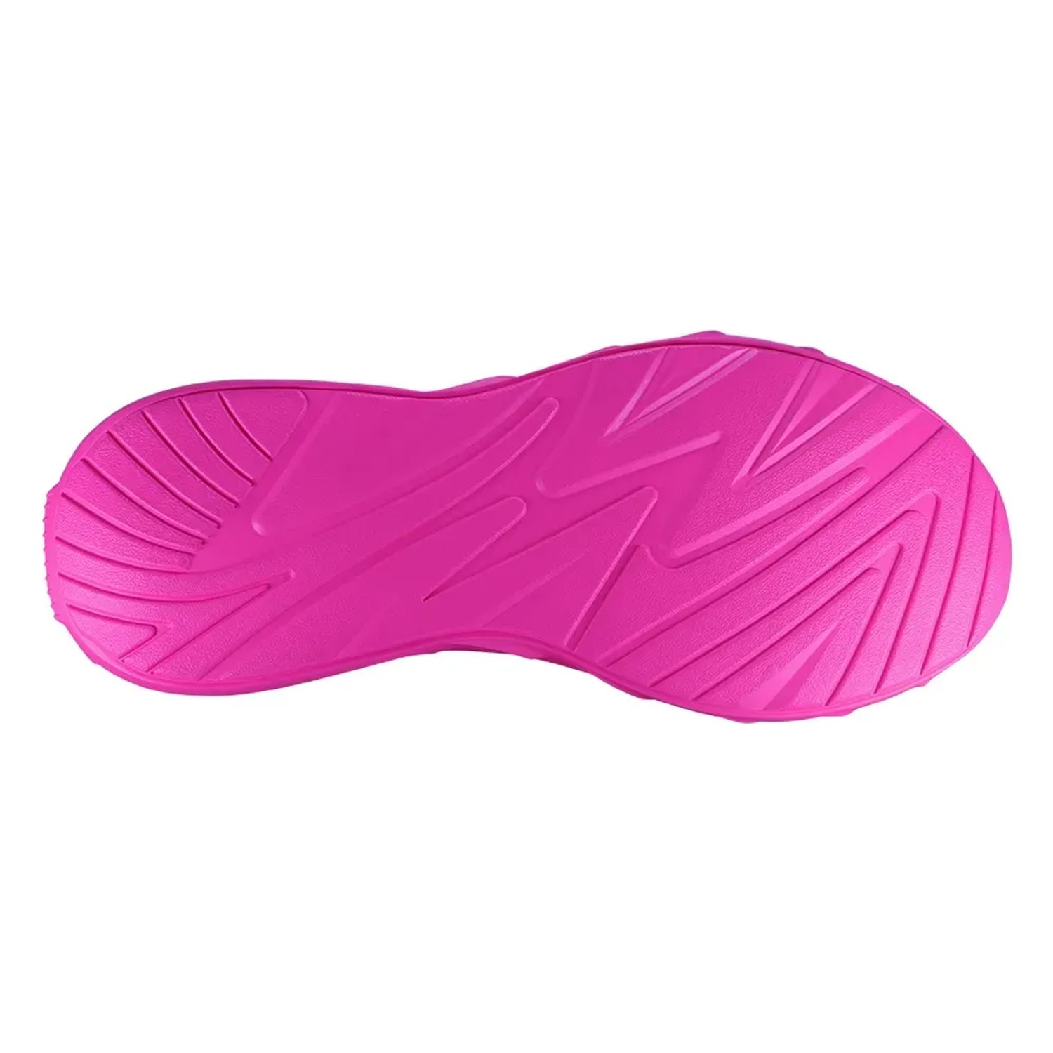 Suola di una scarpa da lavoro rosa t.b.t. con battistrada antiscivolo.