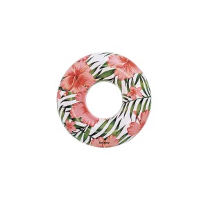 t.b.t. Materassino gonfiabile con motivo di fiori di ibisco.