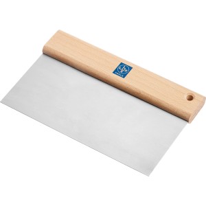 Spatola per stucco LUX, larghezza 20 cm, con manico in legno per applicare lo stucco.