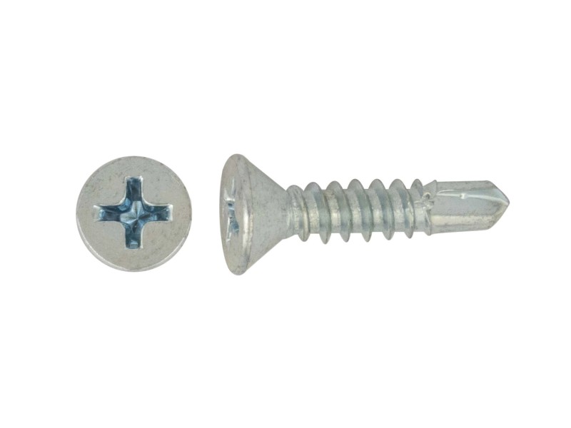 Vite autoperforante testa piana svasata din7504-p 3,9x16 mm 16 pz Vite autoperforante testa piana svasata din7504-p 3,9x16 mm 16 pz