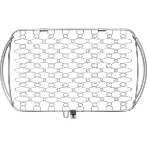 Porta pesce e verdure Weber grande in acciaio inox per barbecue da Ø 47 cm.