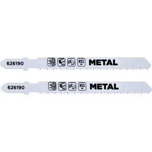Due lame per seghetto alternativo per metallo, adatte a vari materiali.