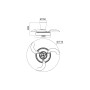 Plafoniera LED Niseko Fan Xs ventilatore 2500 lm luce bianco 26,9x71 cm_7