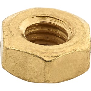 Dado esagonale LUX M3 color ottone, set da 8 per uso universale.