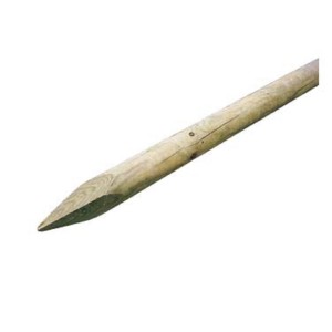 Palo in legno tondo con punta per recinzione Ø 6x200 cm