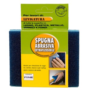Spugna abrasiva, spugna abrasiva per lavori di levigatura fine.