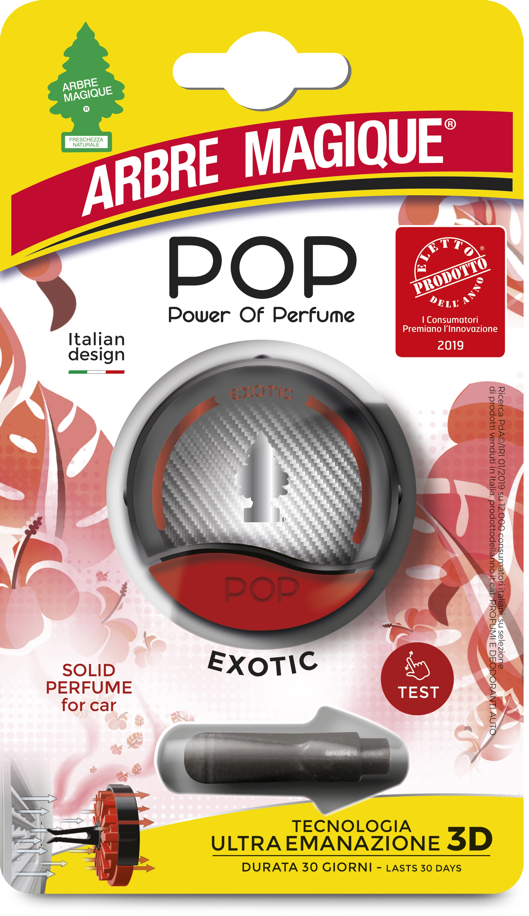Deodorante auto Arbre Magique POP EXOTIC