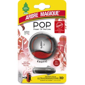 Arbre Magique Pop Exotic profumatore auto con diffusore e tester.