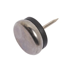 Scivolo in metallo con perno, Ø 22 mm, per mobili e protezione del pavimento.