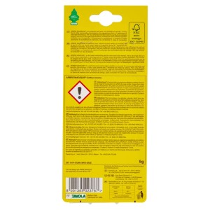 Confezione del profumo per auto t.b.t. aroma caffè.