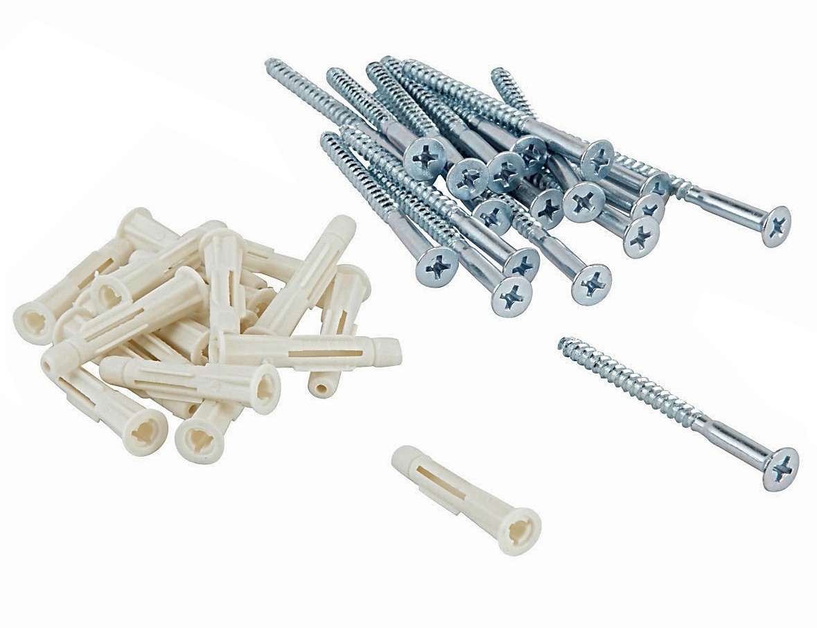 T.K.Excellent Kit 100 Pezzi Tasselli E Viti Per Cartongesso - Facili Da Installare Per Oggetti Leggeri E Pesanti - Foto 6