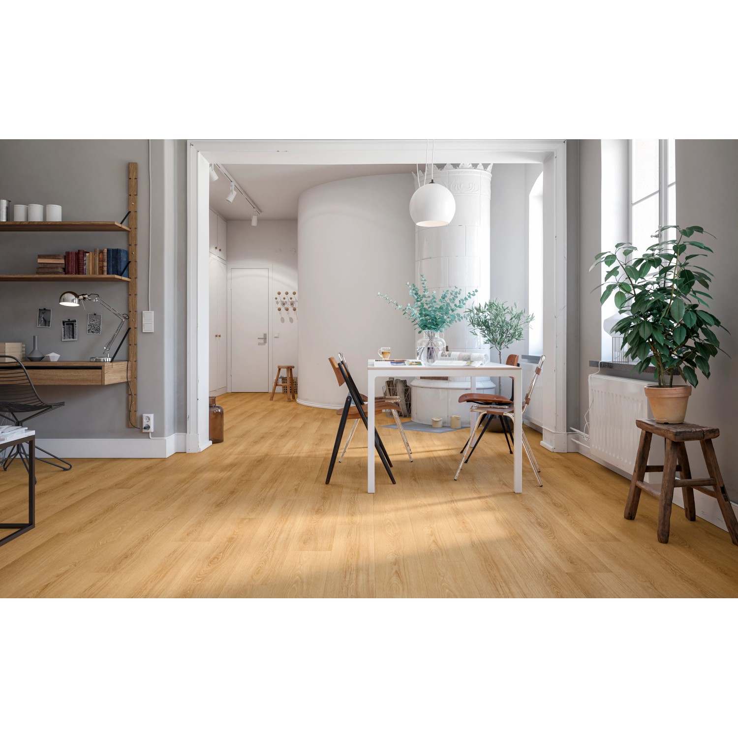 Pavimento LVT Gerflor Senso Auto Adesivo Noisette 91,4x15,2 cm