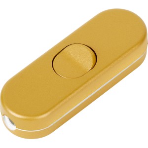 Interruttore a filo dorato (3A) per installazione lampade.