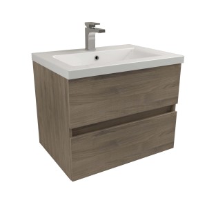 Mobile bagno con due cassetti e lavabo, categoria arredamento bagno.