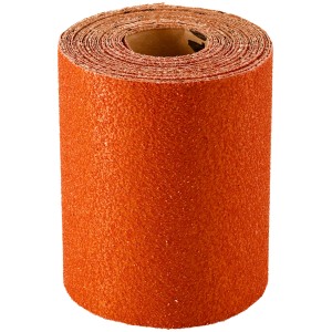 Rotolo di carta vetrata universale LUX arancione K40, 93mm x 5m, arrotolato.