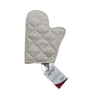 Guanto da forno Alba 27x20 cm bianco e grigio