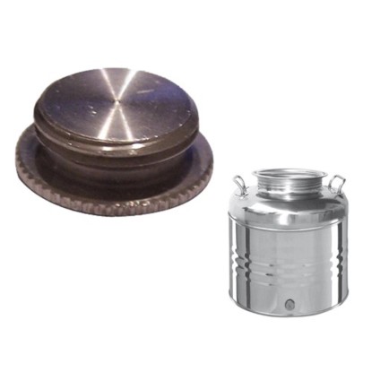 Tappi inox per contenitori olio cf 5 pezzi