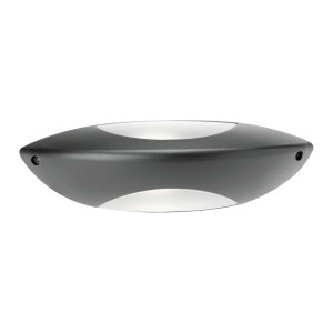 Moderna lampada da esterno t.b.t. in grigio e argento per un'illuminazione suggestiva.